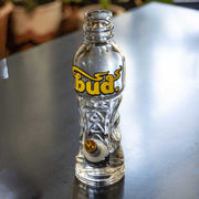 BUD BOTTLE BONG with metal stem and cone - 23CM