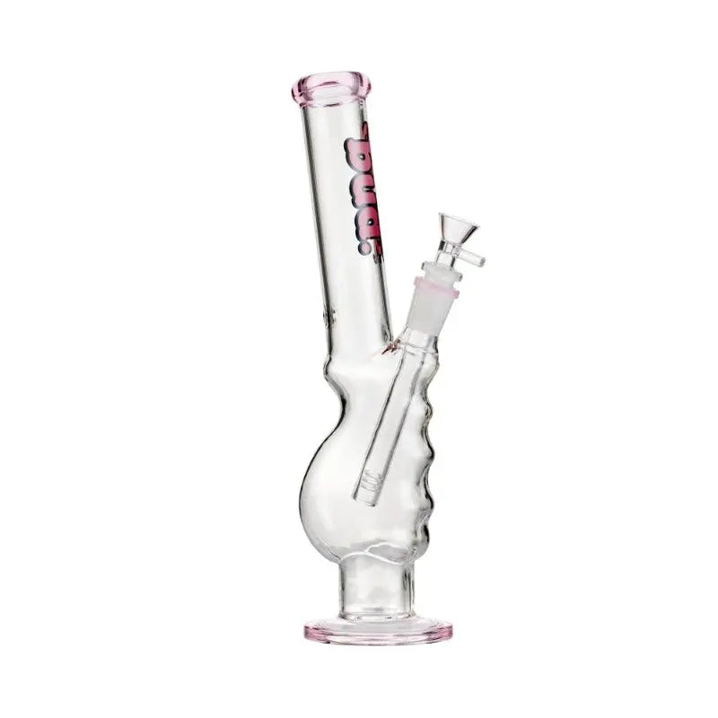 BUD PINK GRIPPER BONG  with glass stem and cone