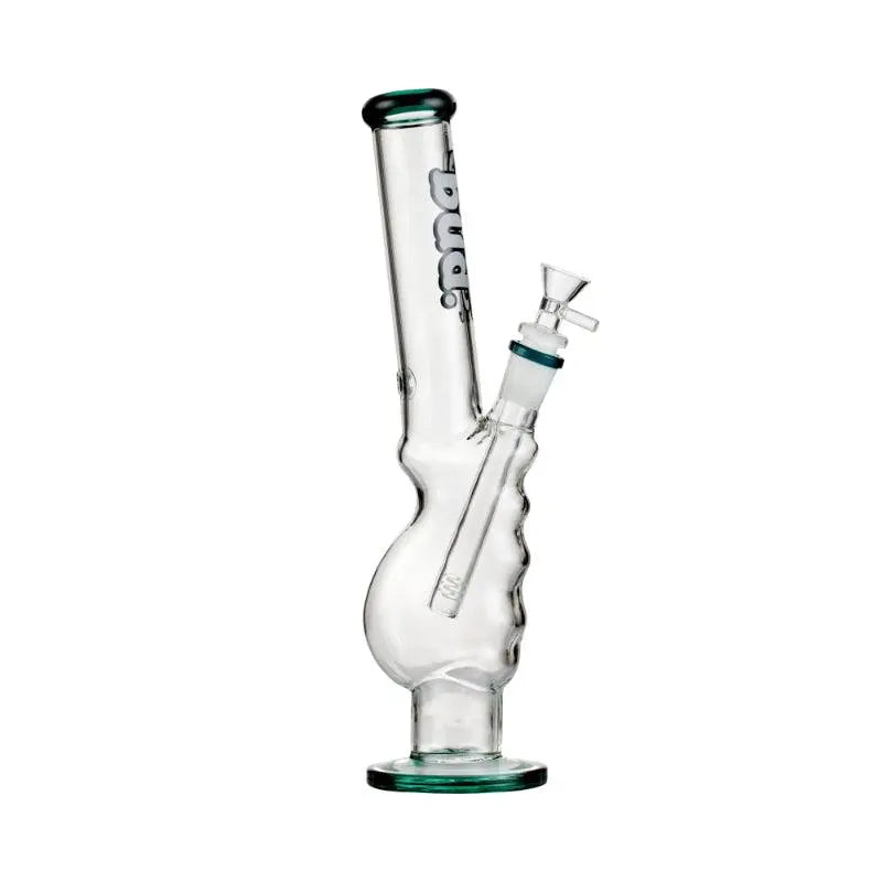 BUD TEAL GRIPPER BONG with glass cone piece & stem  - 33CM