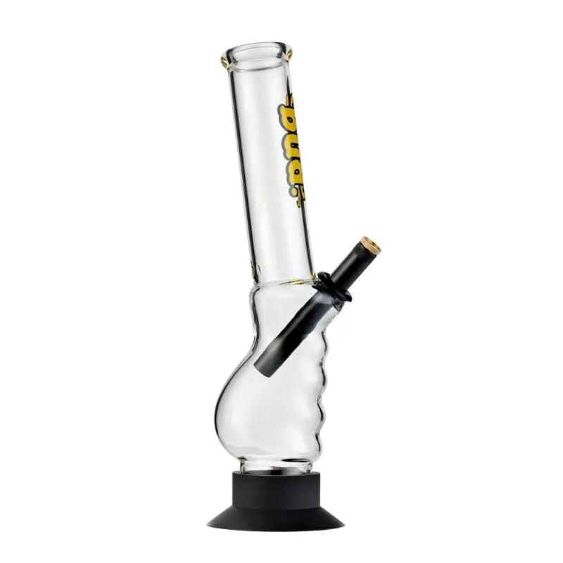 BUD GRIPPER BONG with metal stem & cone - 33CM