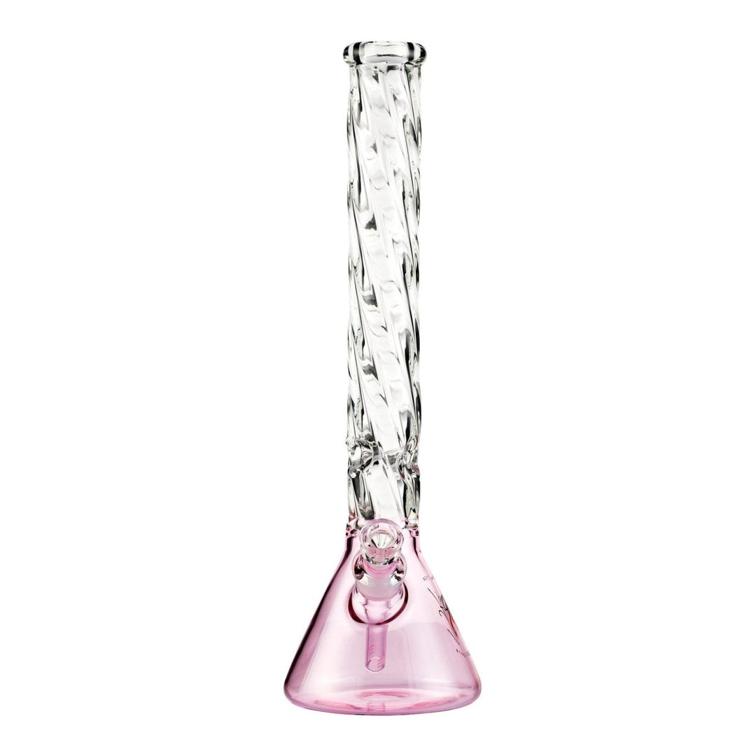 HIGHER CONCEPTS PINK SPIRAL BONG - 45CM