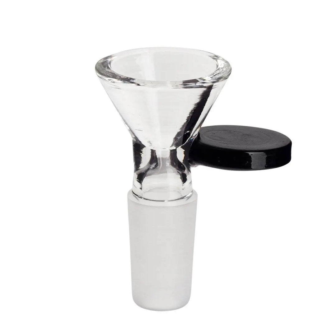 Coin handle colour accent glass cone piece