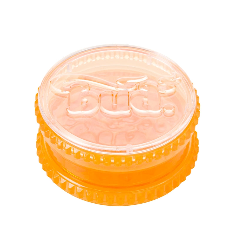 Bud 2-Part Acrylic Grinder 50mm - ORANGE