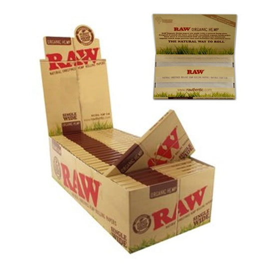 Raw Single Wide Double Rolling Paper – Organic Hemp