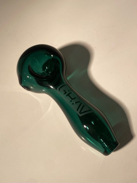 GRAV HIGH-QUALITY GLASS SPOON PIPE - DARK GREEN