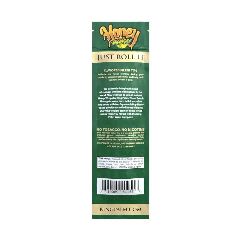 KING PALM FLAVOURED HEMP WRAPS - (2 PACK)