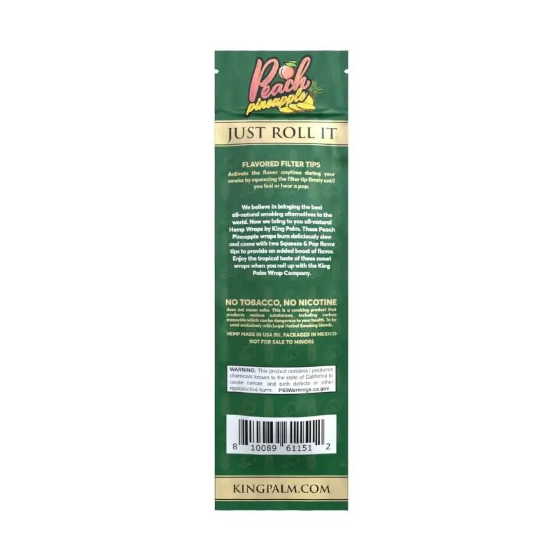 KING PALM FLAVOURED HEMP WRAPS - (2 PACK)