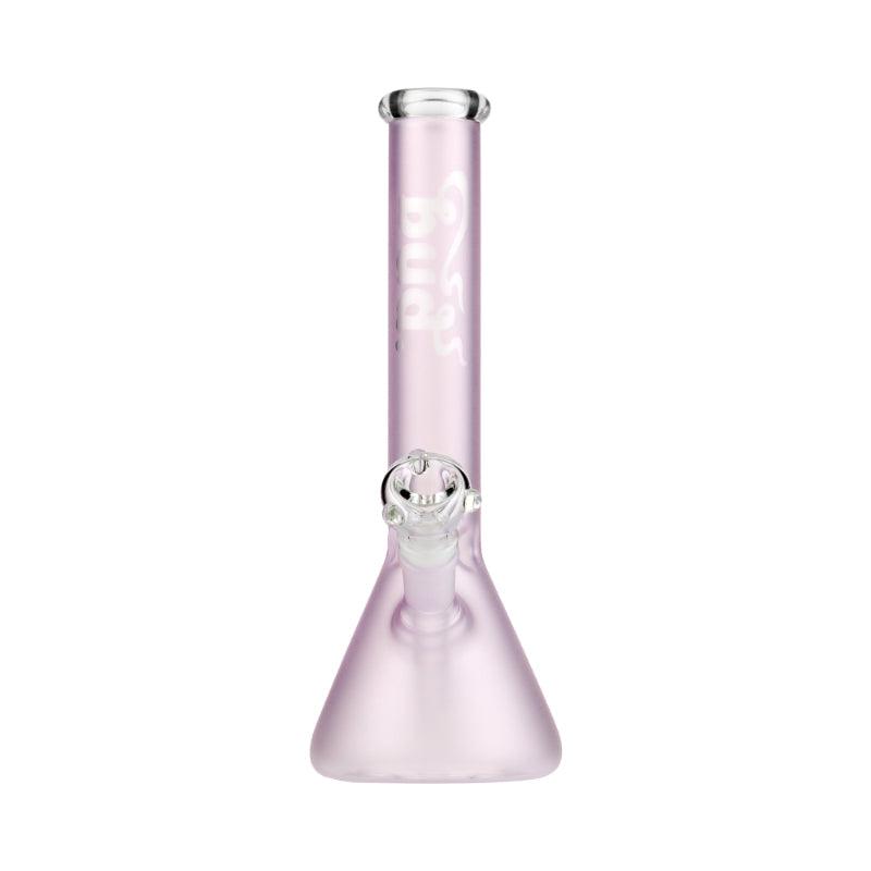 BUD BEAKER BONG 28CM - LIGHT ACTIVATED PINK